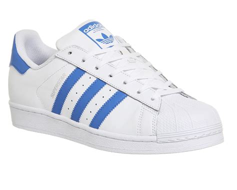 adidas superstar blauw wit heren|Adidas Superstar blue.